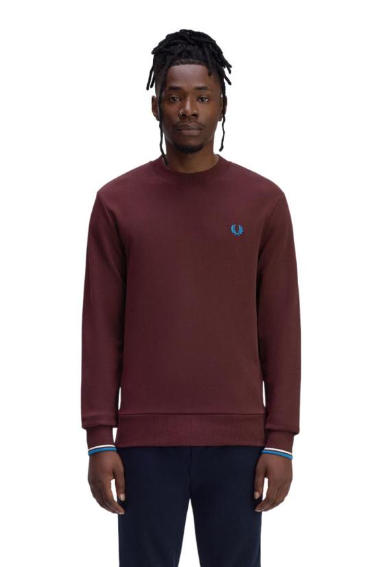 25FW 프레드페리 긴팔 티셔츠 M7535 Z63 BORDEAUX - FRED PERRY