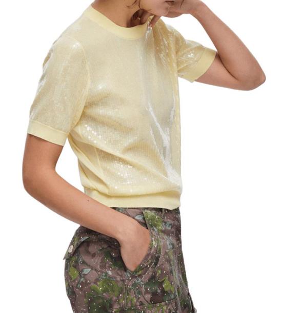 26SS 리우조 스웨터 WA6216 MA68R L9051 YELLOW - LIU JO