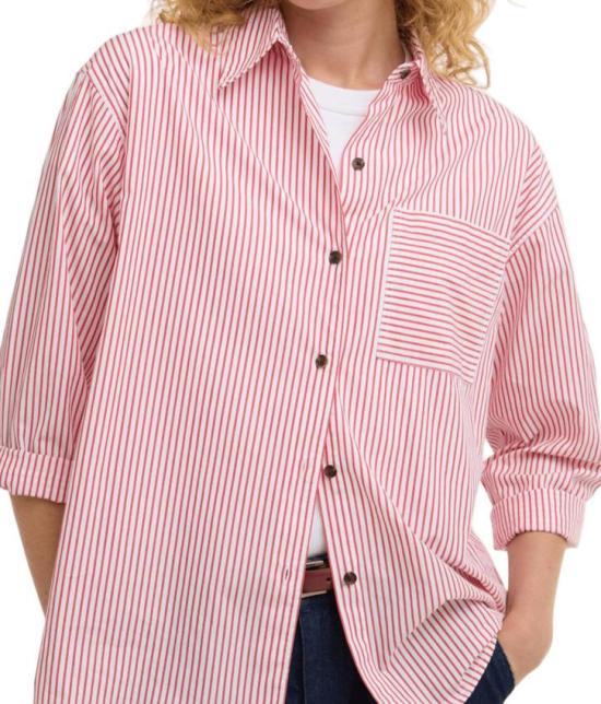 26SS 바버 셔츠 LSH1740 RE16 POPPY RED STRIP - BARBOUR