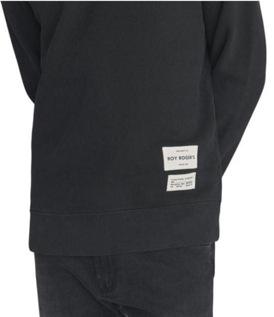 25FW 로이로져스 긴팔 티셔츠 RRU90005CN68XXXX 020 NERO BLACK - ROY ROGER'S