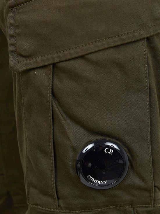 26SS 씨피 컴퍼니 스트레치 새틴 카고 팬츠 RSCMPA743A 005694G 683 IVY GREEN - C.P. COMPANY