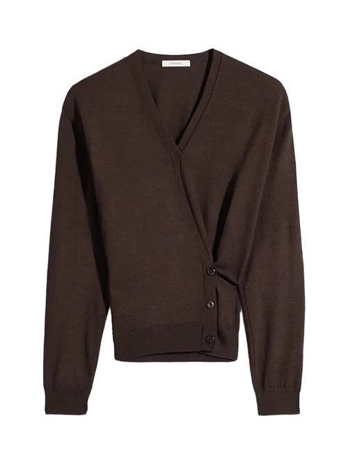 26SS 르메르 트위스티드 V넥 점퍼 PO0001LK087 BR397 BROWN