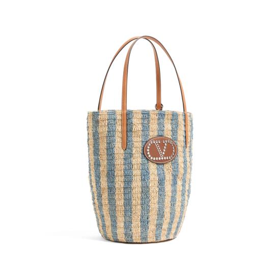 26SS 발렌티노 가라바니 토트백 8W2B0R37UHK C8C NEUTRALS BLUE - VALENTINO GARAVANI