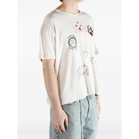 26SS 팔리 할리우드 반팔 티셔츠 2U007Q1010 VICRE WHITE - PALY HOLLYWOOD