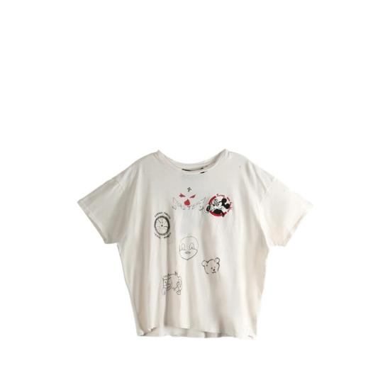 26SS 팔리 할리우드 반팔 티셔츠 2U007Q1010 VICRE WHITE