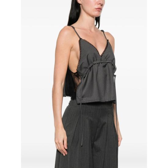 26SS La Piscine 민소매 티셔츠 LS261WT010 RA013 102 GREY - OTHER BRANDS