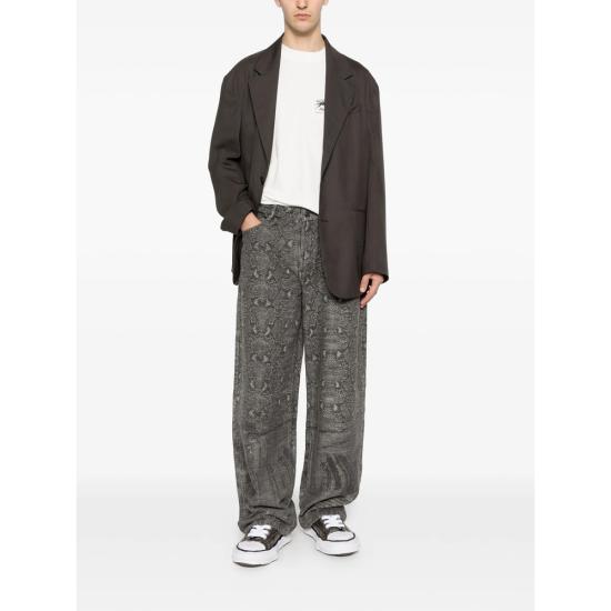 26SS 데일리 페이퍼 데님 팬츠 2610003 SNAKE OVER DENIM GREY - DAILY PAPER