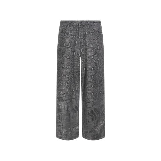 26SS 데일리 페이퍼 팬츠 2610003 SNAKE OVER DENIM GREY BLACK