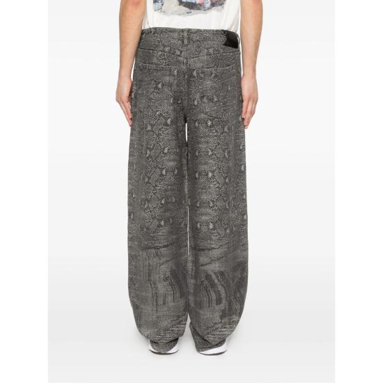 26SS 데일리 페이퍼 데님 팬츠 2610003 SNAKE OVER DENIM GREY - DAILY PAPER