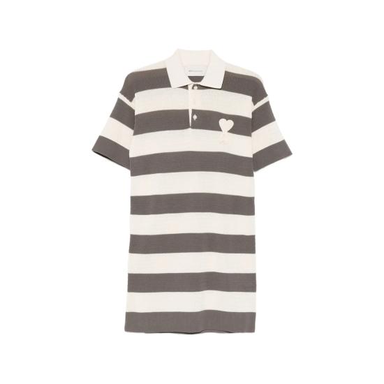 26SS 아미 코튼 폴로 드레스 FDR667 KN0153 A152 GREY NEUTRALS