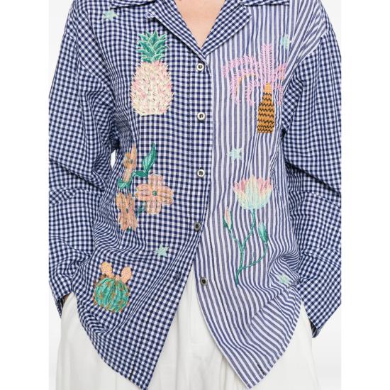 26SS Susanna Blu 셔츠 GARDENIA GB57 BLUE WHITE - OTHER BRANDS