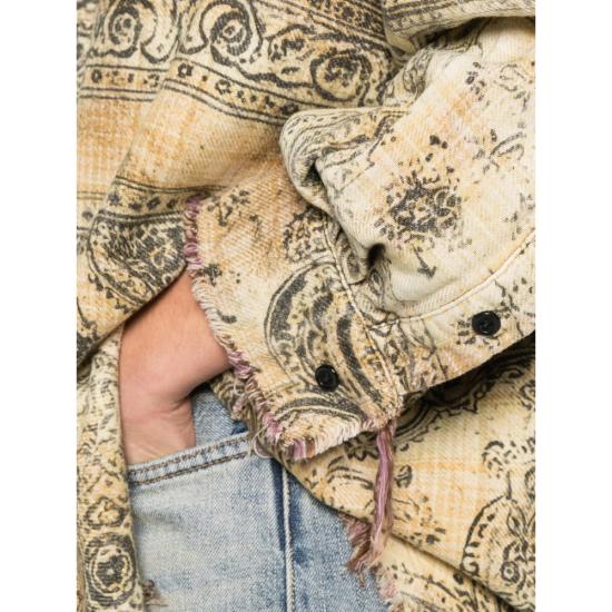 26SS 알13 셔츠 R13WR075 R793B KHAKI NEUTRALS BLACK - R13