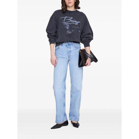 26SS 애니빙 긴팔 티셔츠 A 08 12161 WBL1 BLACK - ANINE BING