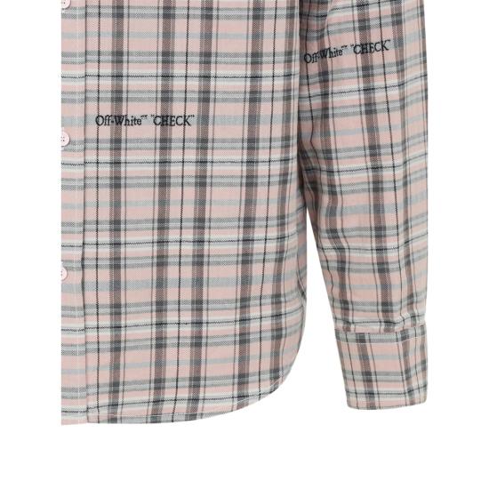 26SS 오프화이트 셔츠 44XGE04MS26 F001 680 NEUTRALS PINK - OFF WHITE