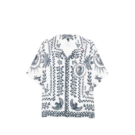 26SS 루드 반팔 셔츠 RHSS26SR02358 1741 WHITE BLUE