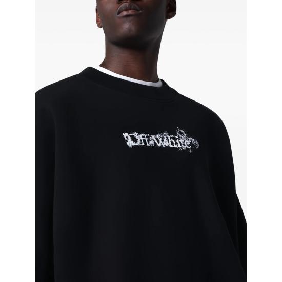 26SS 오프화이트 스웨터 44MBA054S26 F002 001 BLACK - OFF WHITE