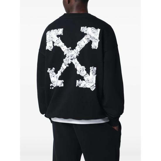 26SS 오프화이트 스웨터 44MBA054S26 F002 001 BLACK - OFF WHITE