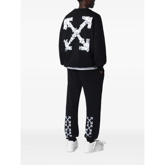 26SS 오프화이트 스웨터 44MBA054S26 F002 001 BLACK - OFF WHITE