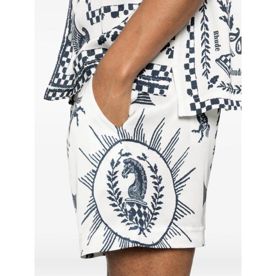 26SS 루드 숏팬츠 RHSS26SH02358 1741 WHITE BLUE - RHUDE