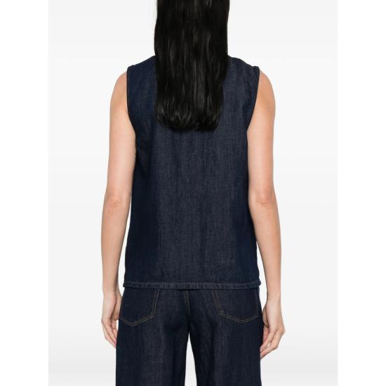26SS 세븐포올맨카인드 셔츠 7U7U0U03 SLEEVELESS BUM BLUE - 7 FOR ALL MANKIND