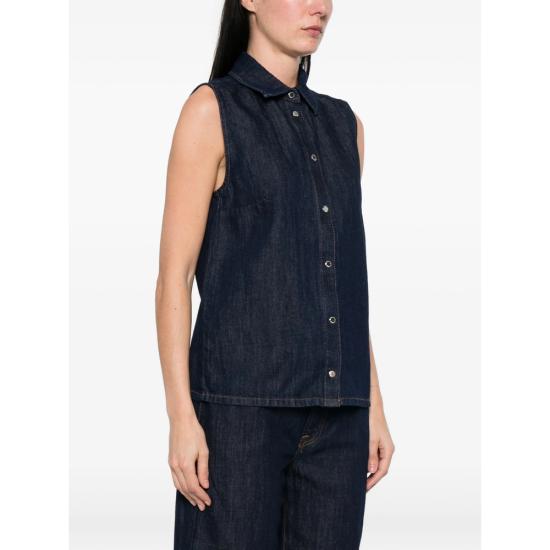 26SS 세븐포올맨카인드 셔츠 7U7U0U03 SLEEVELESS BUM BLUE - 7 FOR ALL MANKIND