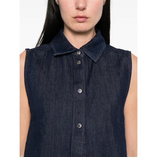 26SS 세븐포올맨카인드 셔츠 7U7U0U03 SLEEVELESS BUM BLUE - 7 FOR ALL MANKIND