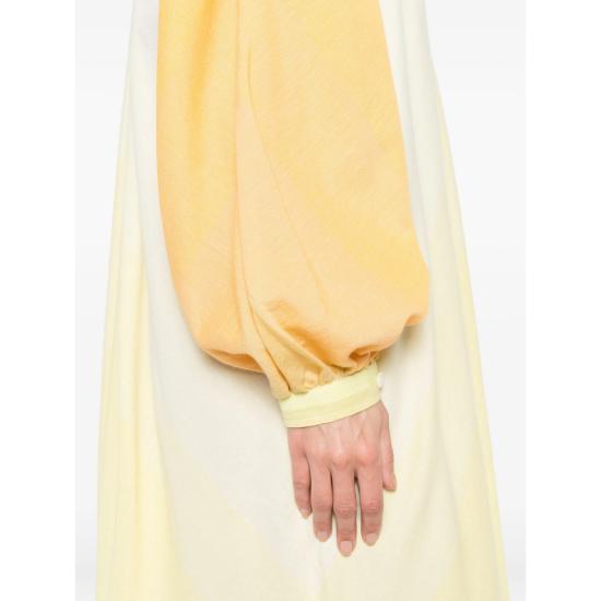 26SS Marrakshi Life 미디 원피스 HS25 005 STR40 YELLOW ORANGE - MARRAKSHI LIFE