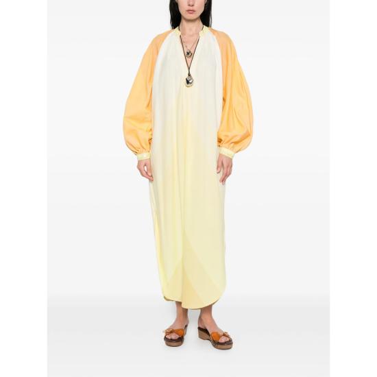 26SS Marrakshi Life 미디 원피스 HS25 005 STR40 YELLOW ORANGE - MARRAKSHI LIFE