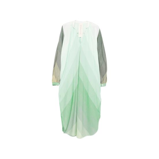 26SS Marrakshi Life 미디 원피스 HS25 004 STR28 GREEN WHITE