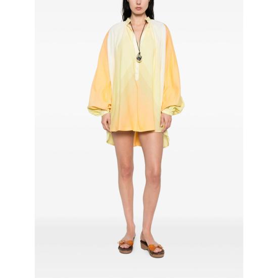 26SS Marrakshi Life 미디 원피스 HS25 035 STR39 YELLOW ORANGE - MARRAKSHI LIFE