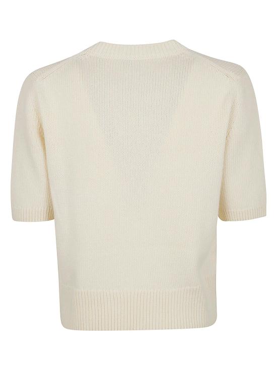 26SS 버버리 EKD 울 캐시미어 니트 8118622 CERAMIC WHITE - BURBERRY