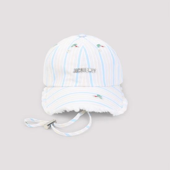 26SS 자크뮈스 모자 ACU00452AW00748 1MF JACQUARD CLASSIC STRIPES NUDE NEUTRALS - JACQUEMUS