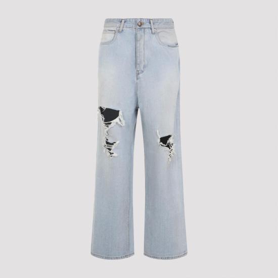 26SS 발렌시아가 스트레이트 팬츠 849951 TTWA3 4200 LIGHT BLUE - BALENCIAGA