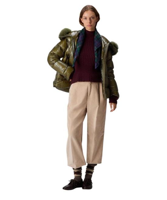 25FW 페트레이 숏패딩 TAKAN MID FUR 689 VERDE GREEN - PEUTEREY