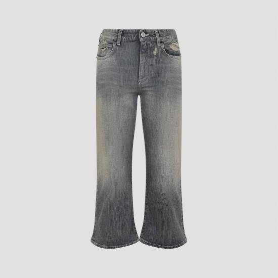 26SS 발렌시아가 레이스 플레어드 카프리 팬츠 856838 TTWC6 4200 LIGHT BLUE GREY - BALENCIAGA