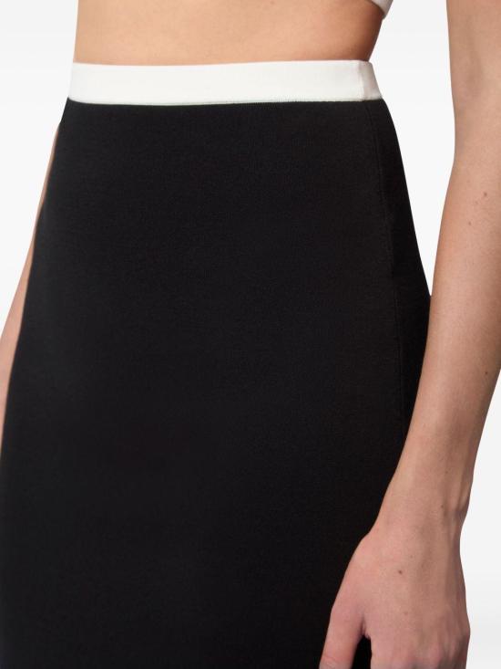 26SS 니나리찌 스커트 26PMJU009ML0596 M1318 BLACK - NINA RICCI