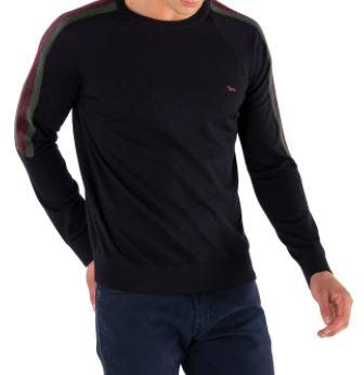  하몬트앤블레인 긴팔 티셔츠 HRG366030823 801 BLU NAVY BLUE - HARMONT & BLAINE
