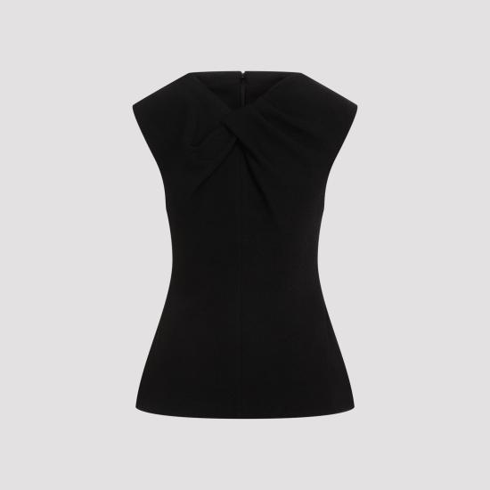  질샌더 탑 J03NC0273 J20232 001 BLACK - JIL SANDER