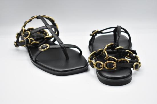 25SS 커트가이거 로퍼 REGENT FLAT GLADIATOR BLACK - KURT GEIGER