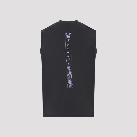 26SS 아워레가시 브리드 탱크 폴른 엔젤 프린트 M2266BF FALLEN ANGEL PRINT BLACK - OUR LEGACY