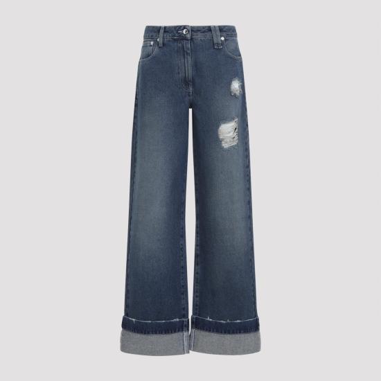 25FW 시몬로샤 데님 팬츠 4164 1231D DISTRESSED BLUE - SIMONE ROCHA
