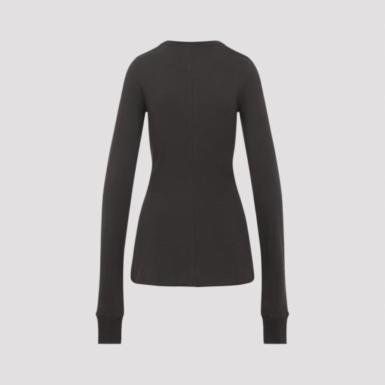 26SS 릭오웬스 몽클레어 반팔 티셔츠 MU01F8D01 89AHD 256 DARK DUST BROWN - RICK OWENS MONCLER