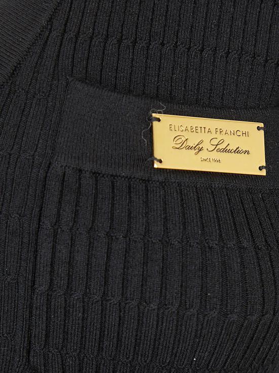 26SS 엘리자베타프랜치 스웨터 MK86B61E2 110 NERO BLACK - ELISABETTA FRANCHI