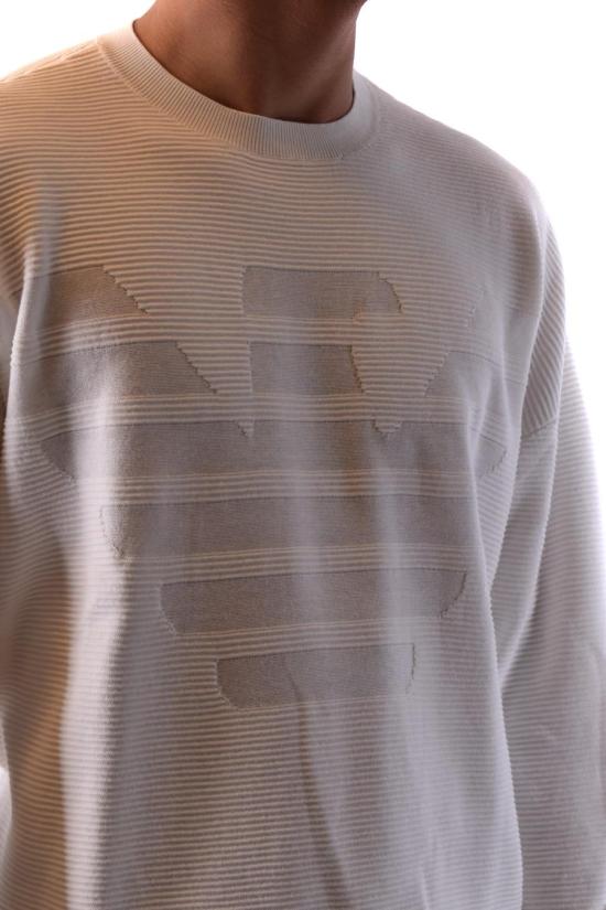  엠포리오 아르마니 스웨터 3L1MXD 1MHYZ0101 WHITE - EMPORIO ARMANI