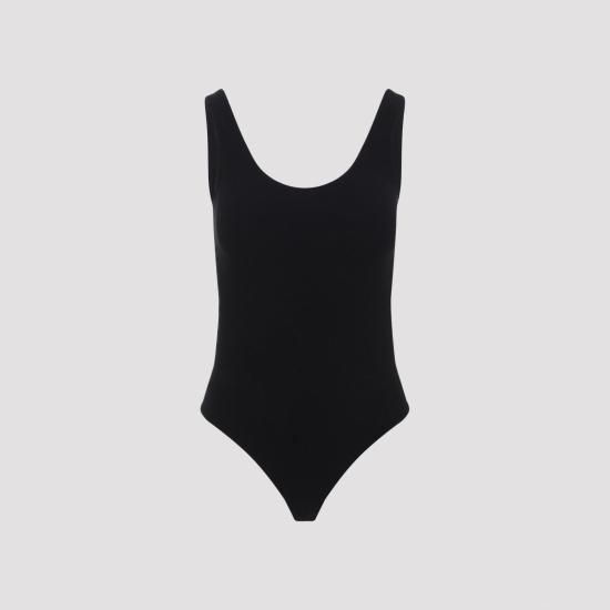 26SS 월포드 바디수트 티셔츠 79342 7005 BLACK - WOLFORD