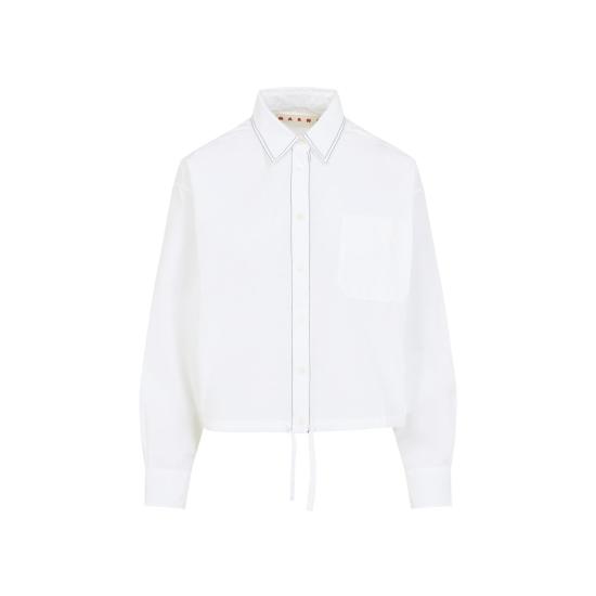 26SS 마르니 셔츠 CAMA0670S0 UTCY67 00W01 LILY WHITE