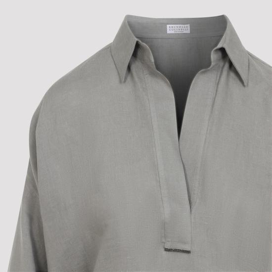 26SS 브루넬로 쿠치넬리 셔츠 MA698MQ705 C1063 KHAKI GREEN - BRUNELLO CUCINELLI