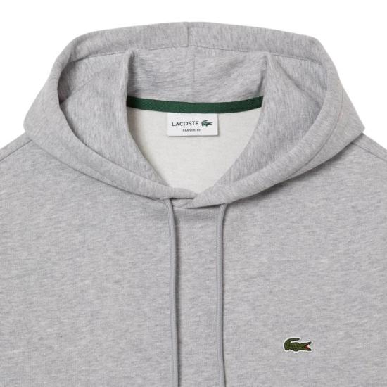  라코스테 오가닉 코튼 후드 티셔츠 SH9623 CCA GRIGIO GREY - LACOSTE