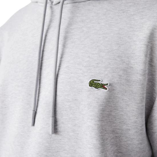  라코스테 오가닉 코튼 후드 티셔츠 SH9623 CCA GRIGIO GREY - LACOSTE