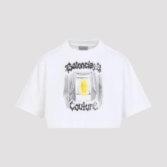 26SS 발렌시아가 반팔 티셔츠 871735 TUVD4 9000 WHITE - BALENCIAGA